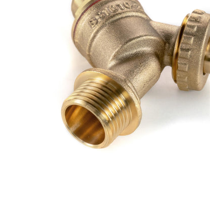 32mm MDPE Tee & Brass Bib Tap – ¾″ Hose Barb
