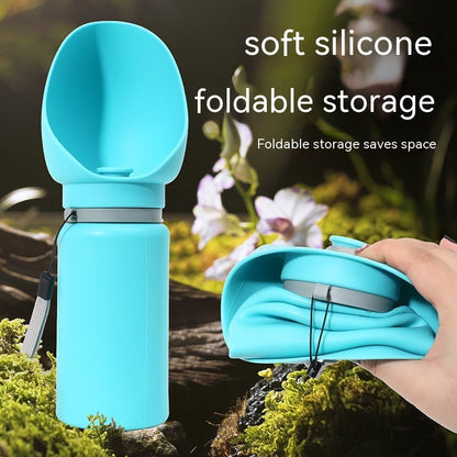 Folding Pet Outdoor Walking Travel Bottle