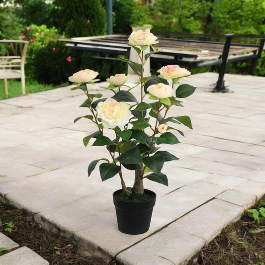 Artificial Camellia Plant 58cm