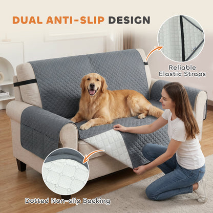 PawHut Waterproof Sofa Cover 2 Seater for Pets