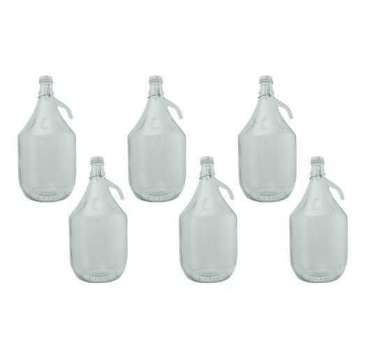6 × 5L Glass Demijohns – Swing Tops