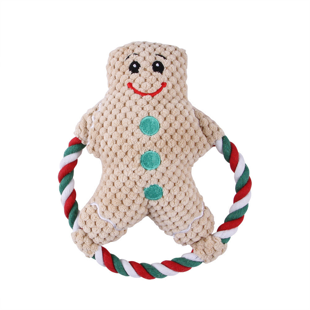 Pet Christmas Plush Rope Toys