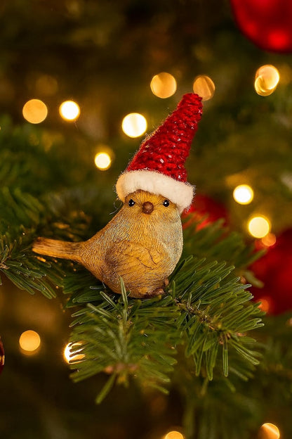 Christmas Red Robin Ornaments