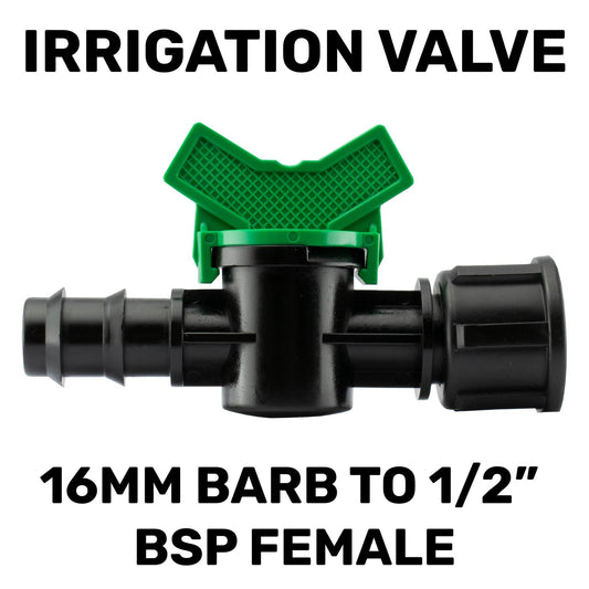 16mm Irrigation Shut-Off Valve × ½″ BSP female
