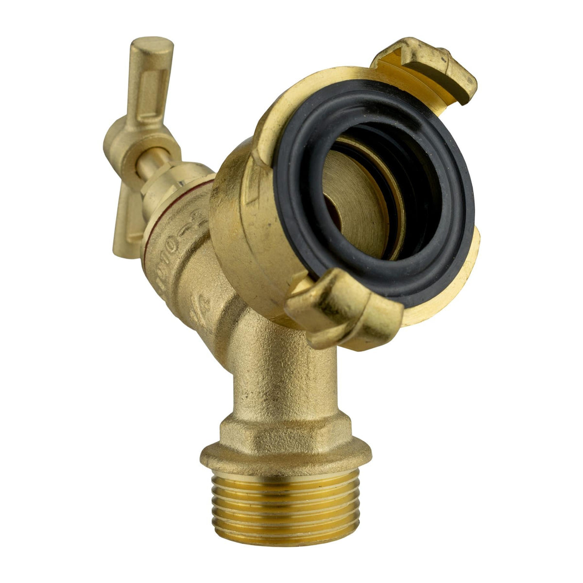¾″ BSP Brass Bib Garden Tap with Claw Outlet