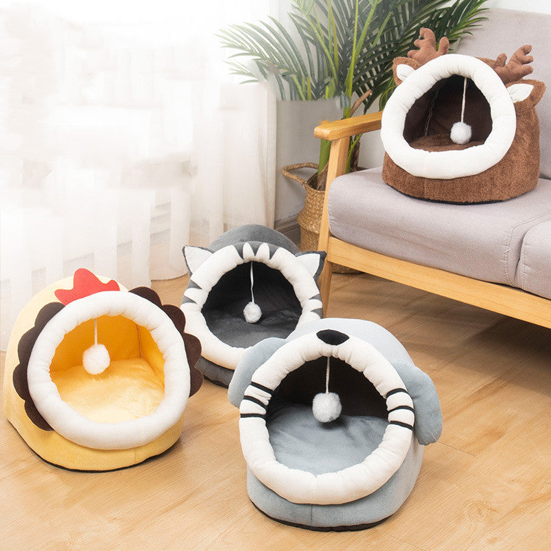 Cave Bed for Small Dogs and Cats, Various Styles
