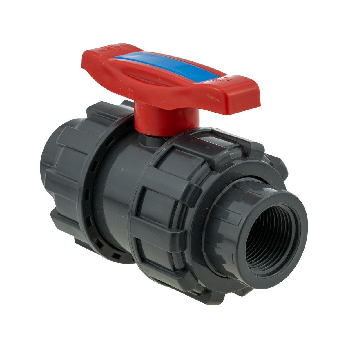 ¾″ BSP Female PVC Double-Union Ball Valve – PN16