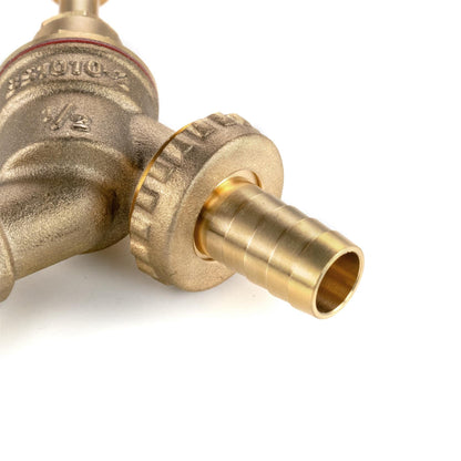 20mm MDPE Tee & Brass Bib Tap – ½″ Hose Barb