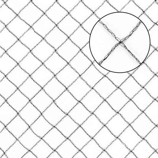 Black Bird Protection Netting – 5 × 7.5m, 15mm Diamond Mesh