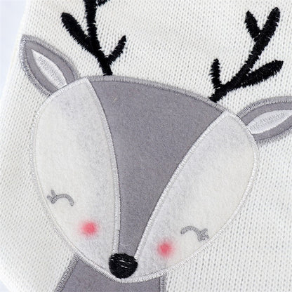 Christmas Fox Baby's 1st Christmas Wool Stocking