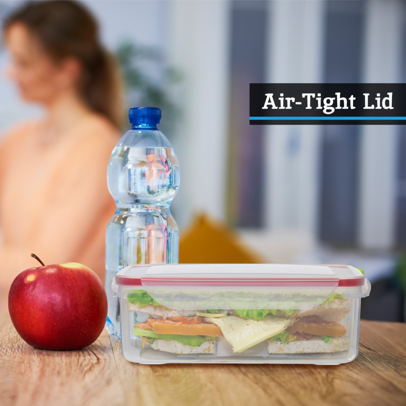 4 Piece Food Containers with Airtight Lids