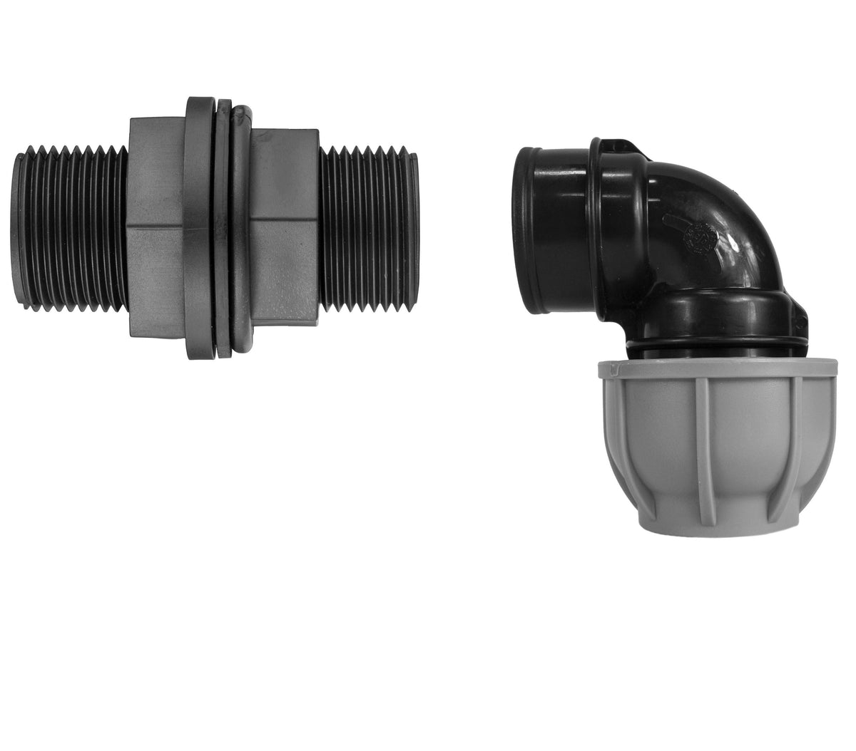 ¾″ BSP Water Butt Connector & 20mm MDPE Elbow Kit
