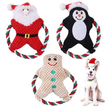 Pet Christmas Plush Rope Toys