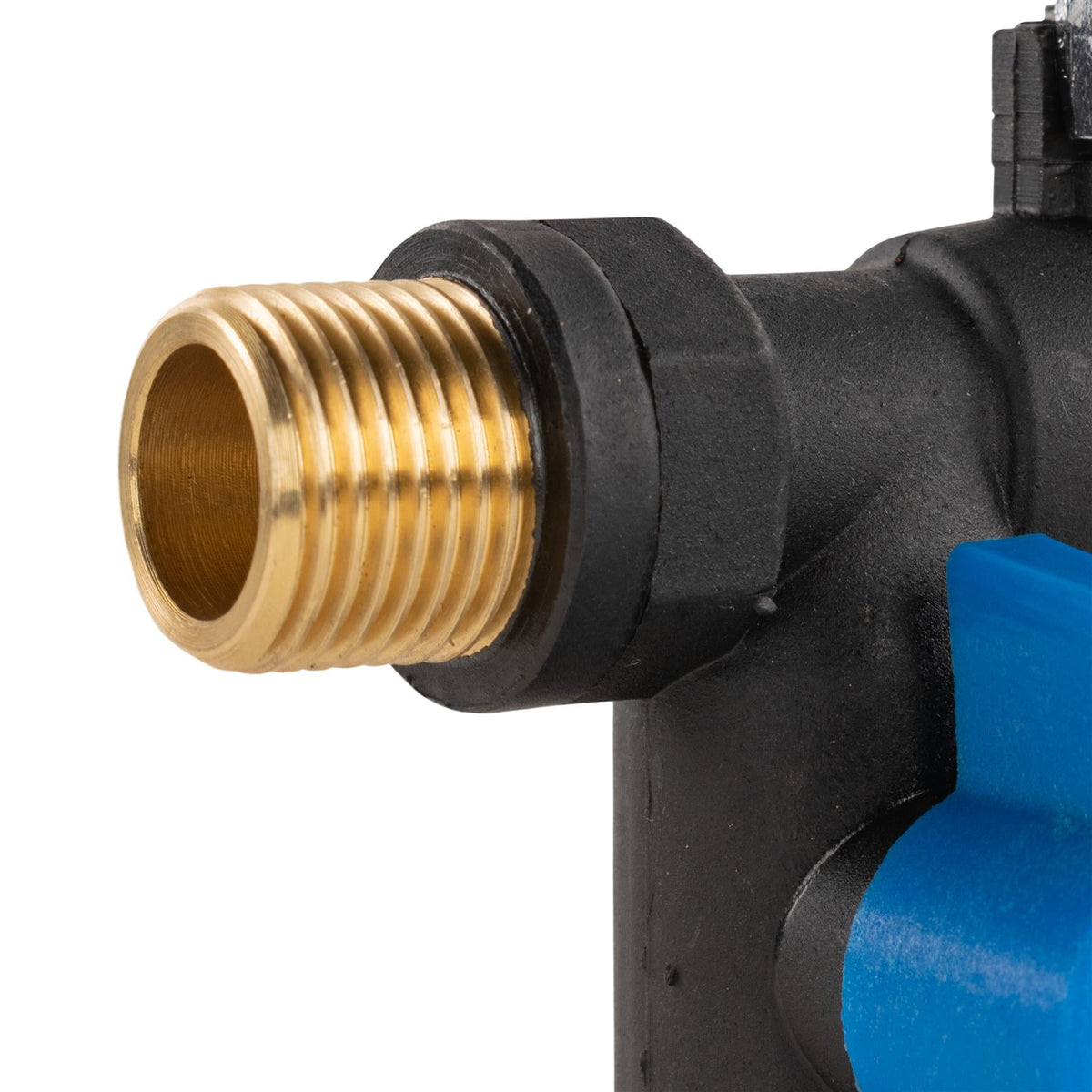15mm Copper Wall-Mount Tap Kit – Double Lever Tap & PTFE