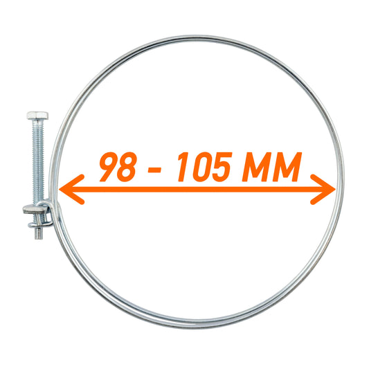 Double Wire Hose Clamp 98mm-105mm