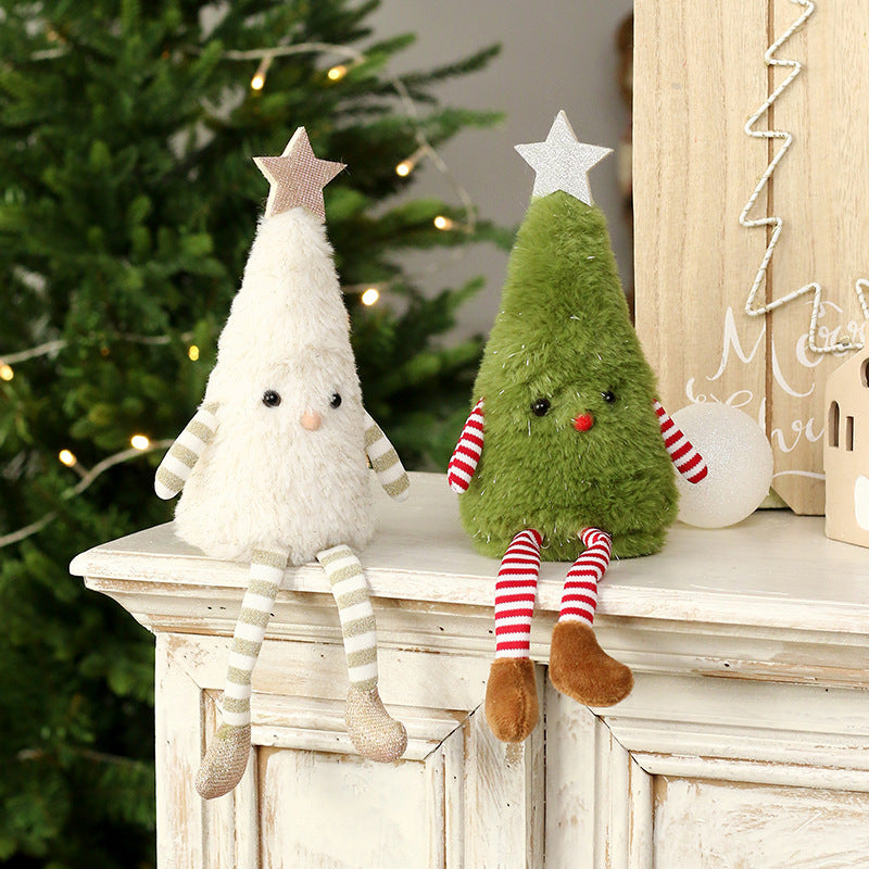 Christmas Decorations Cute Plush Tree Ornaments