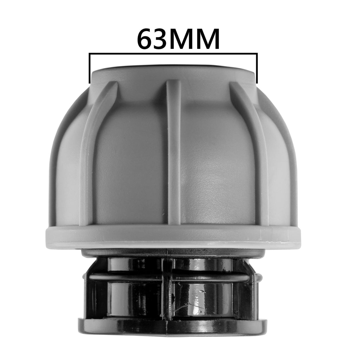 63mm MDPE Compression Stop End