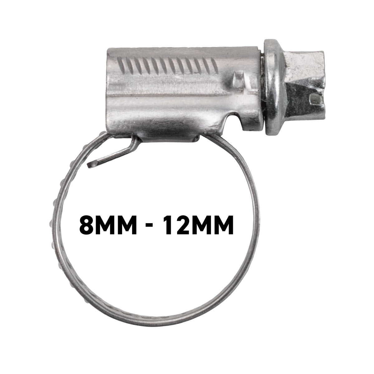 A2 Stainless Steel Hose Clip – 8–12mm (1 Clip)
