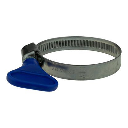 A2 Stainless Steel Butterfly-Grip Hose Clip – 30–45mm (1 Clip)