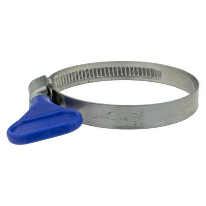 A2 Stainless Steel Butterfly-Grip Hose Clip – 40–60mm (1 Clip)