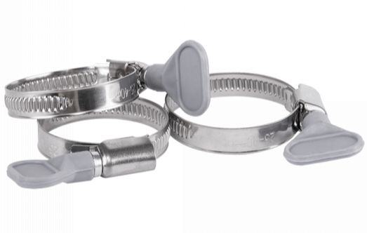 A2 Stainless Steel Butterfly-Grip Hose Clip – 50–70mm (1 Clip)