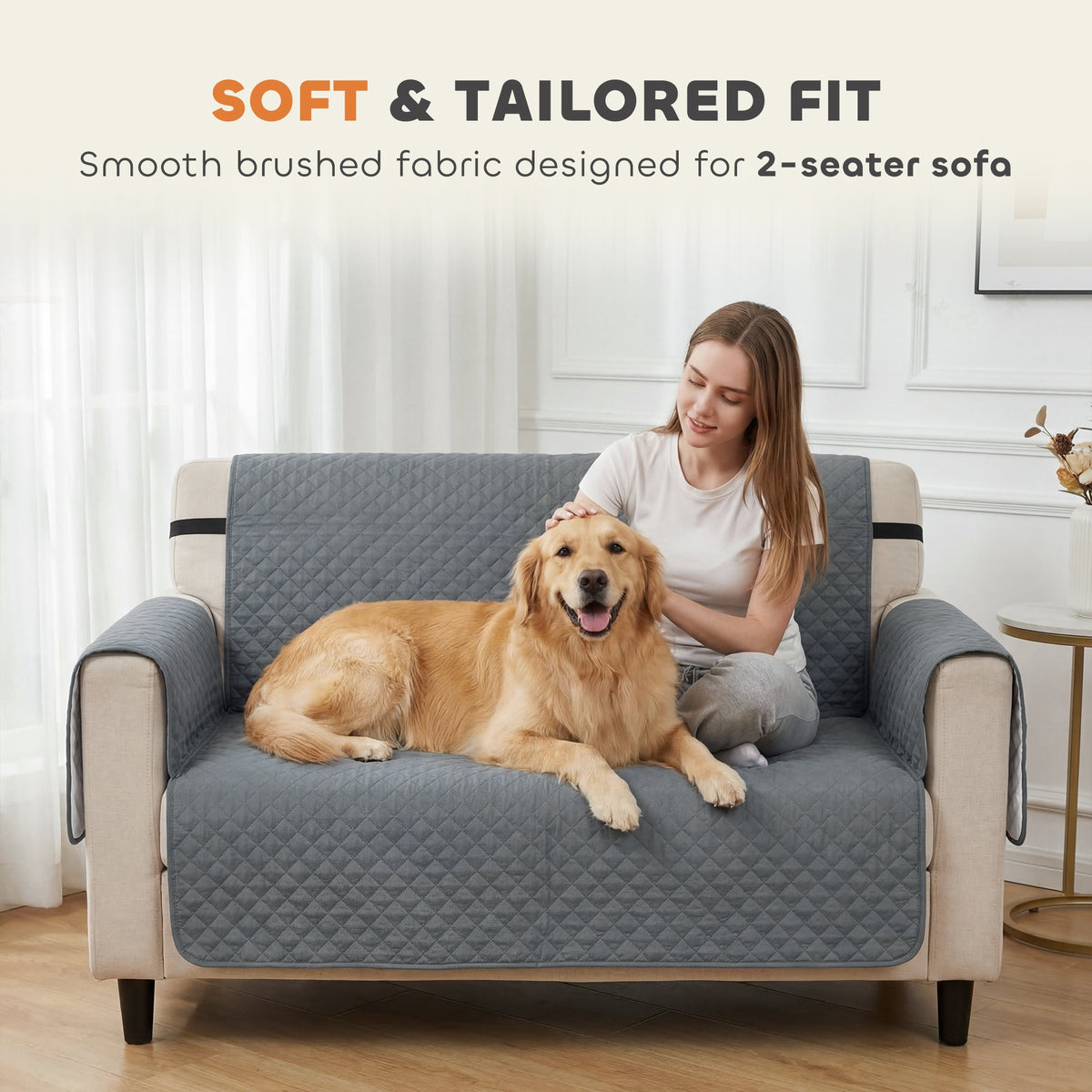 PawHut Waterproof Sofa Cover 2 Seater for Pets