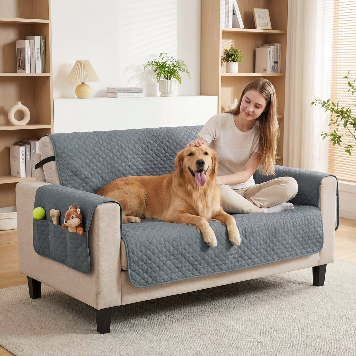PawHut Waterproof Sofa Cover 2 Seater for Pets