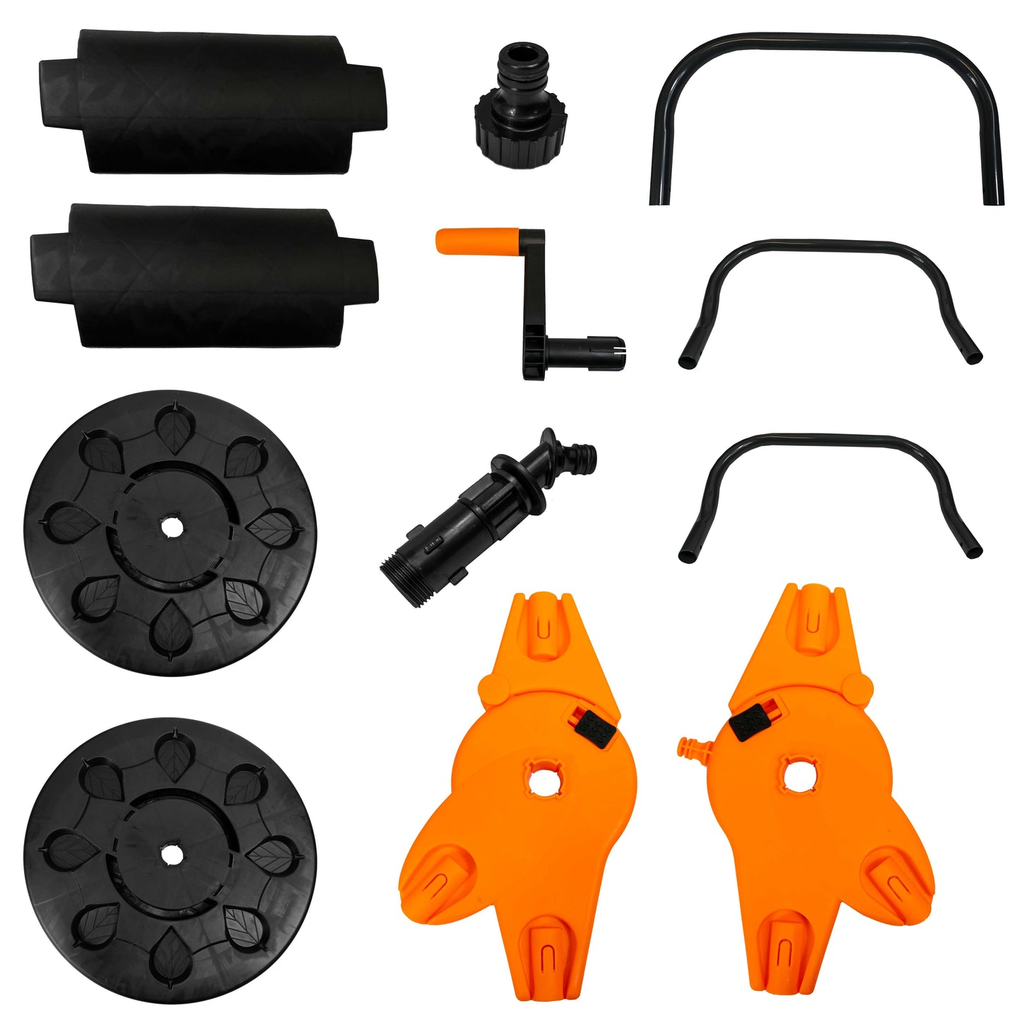 Hose Cart for 60m 1/2" Garden Hose Black/Orange