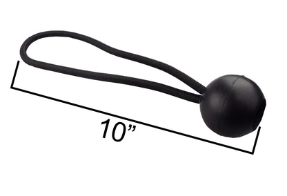 Black Ball Bungees – 10″, Pack of 10 or 100