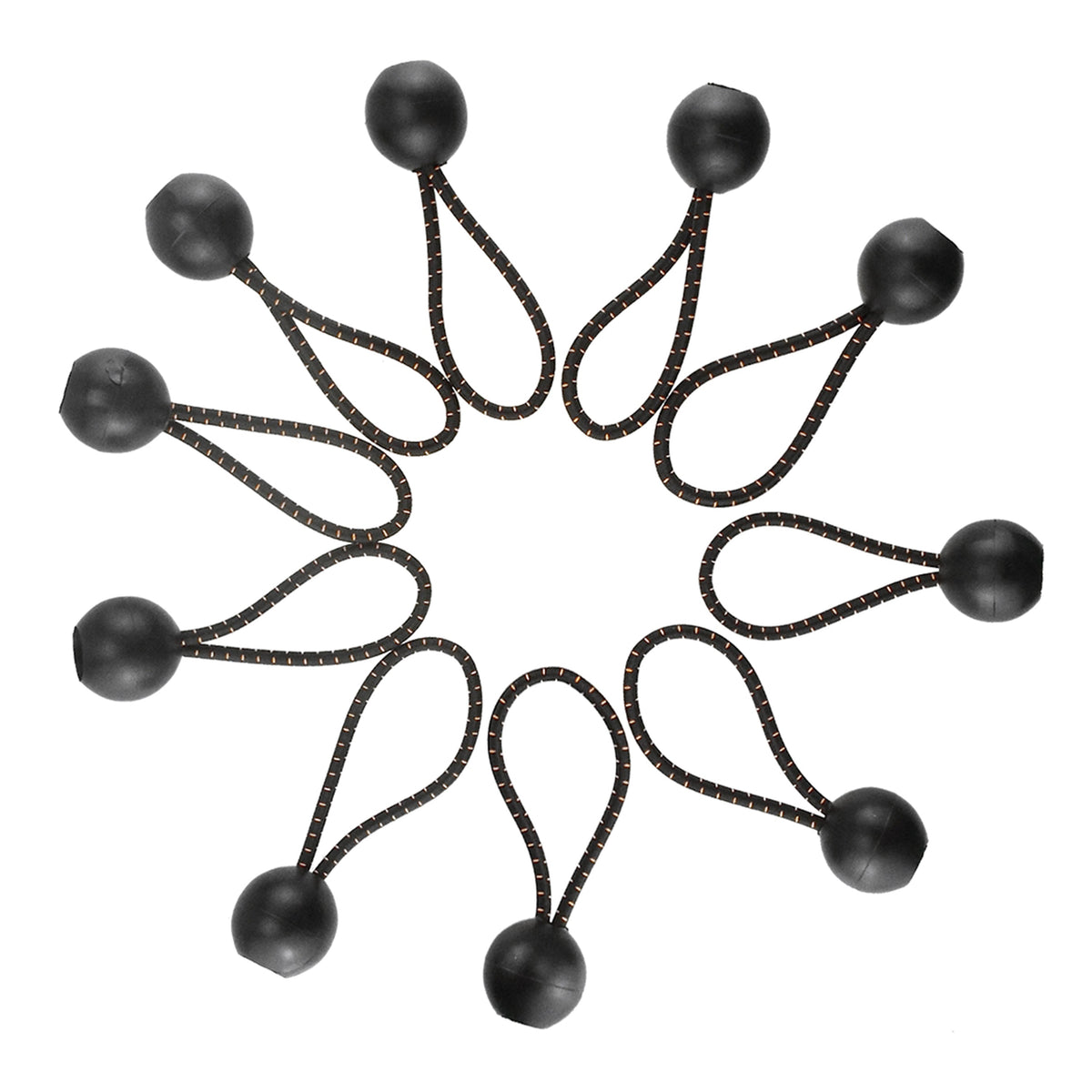 Black Ball Bungees – 4″, Pack of 10 or 100