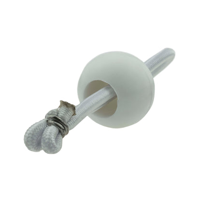 4″ White Bungee Ball Ties – Pack of 20 or 100