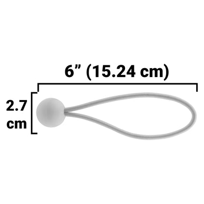 Bungee Ball 6" (White)