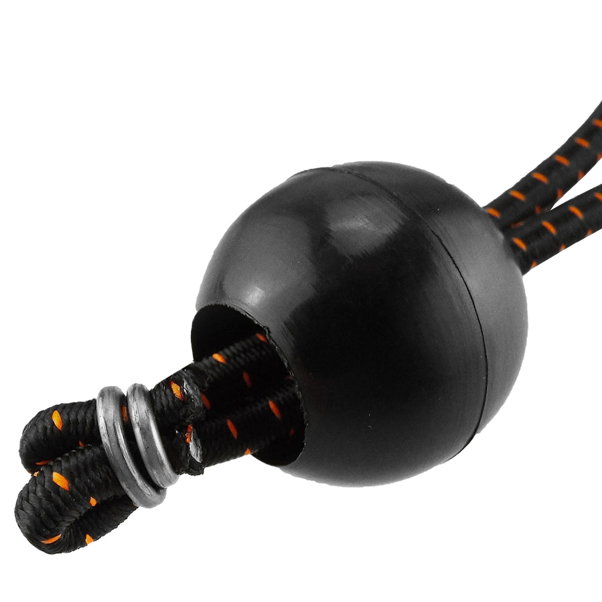 Black Bungee Ball Tie Set – 30 Pieces in 4″, 6″ & 10″ Sizes