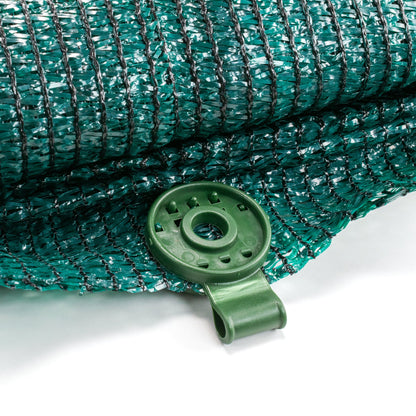 Green Mesh Shade-Net Clip with Tie Hole – 1 Clip