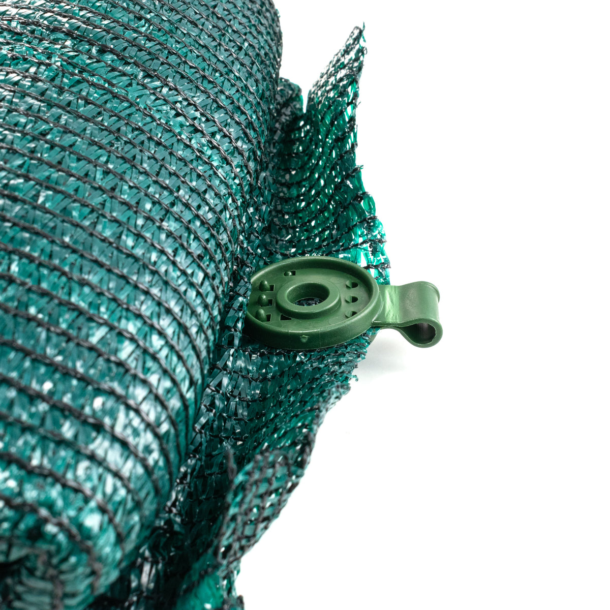 Green Mesh Shade-Net Clip with Tie Hole – 1 Clip