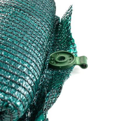 Green Mesh Shade-Net Clip with Tie Hole – 1 Clip