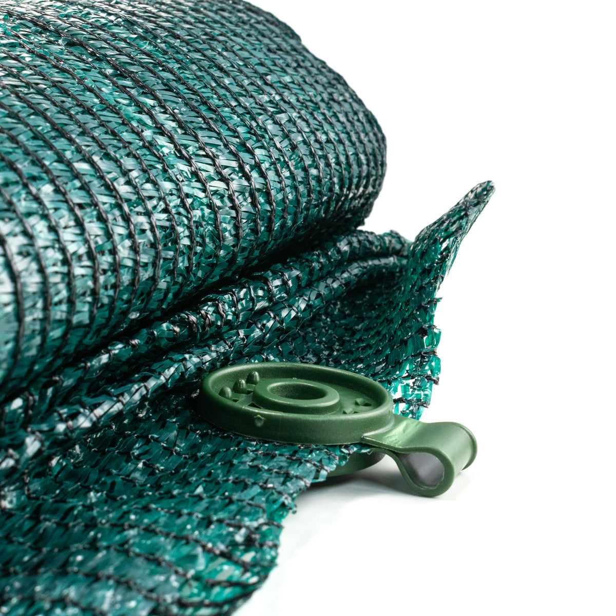 Green Mesh Shade-Net Clip with Tie Hole – 1 Clip