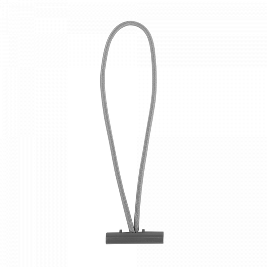 6″ Grey Bungee Cord with Black T-Bar – Single