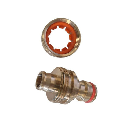 Brass BR-2122 Hose-End Connector – ½″ Hose to Male Snap-On