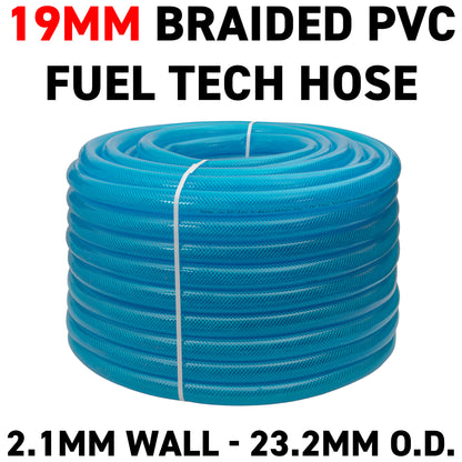 19mm Braided PVC Fuel Hose