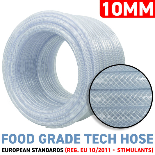 10mm Transparent Braided Reinforced PVC Hose