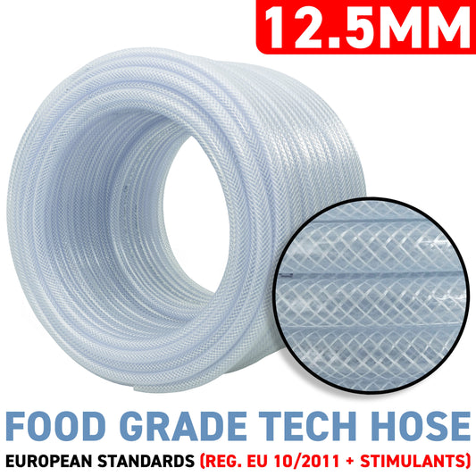 12.5mm Transparent Braided Reinforced PVC Hose