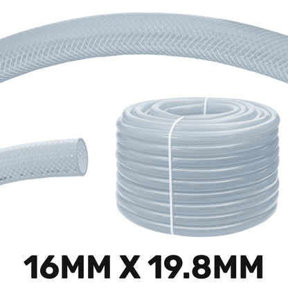 16mm Transparent Braided Reinforced PVC Hose
