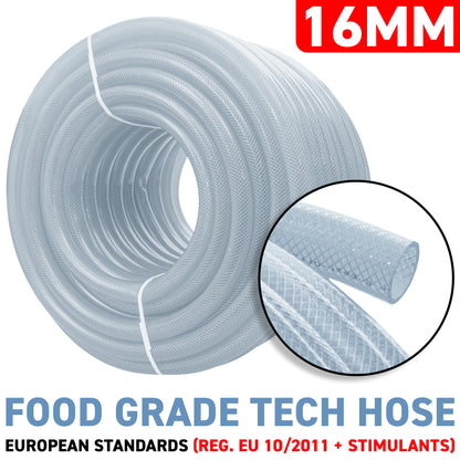 16mm Transparent Braided Reinforced PVC Hose