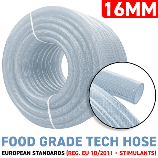 16mm Transparent Braided Reinforced PVC Hose
