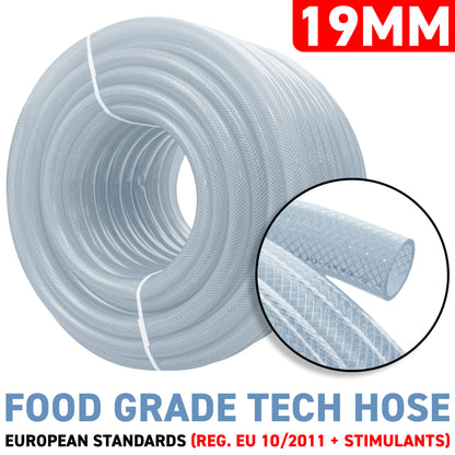 19mm Transparent Braided Reinforced PVC Hose