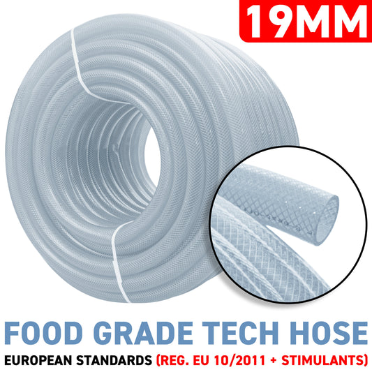 19mm Transparent Braided Reinforced PVC Hose