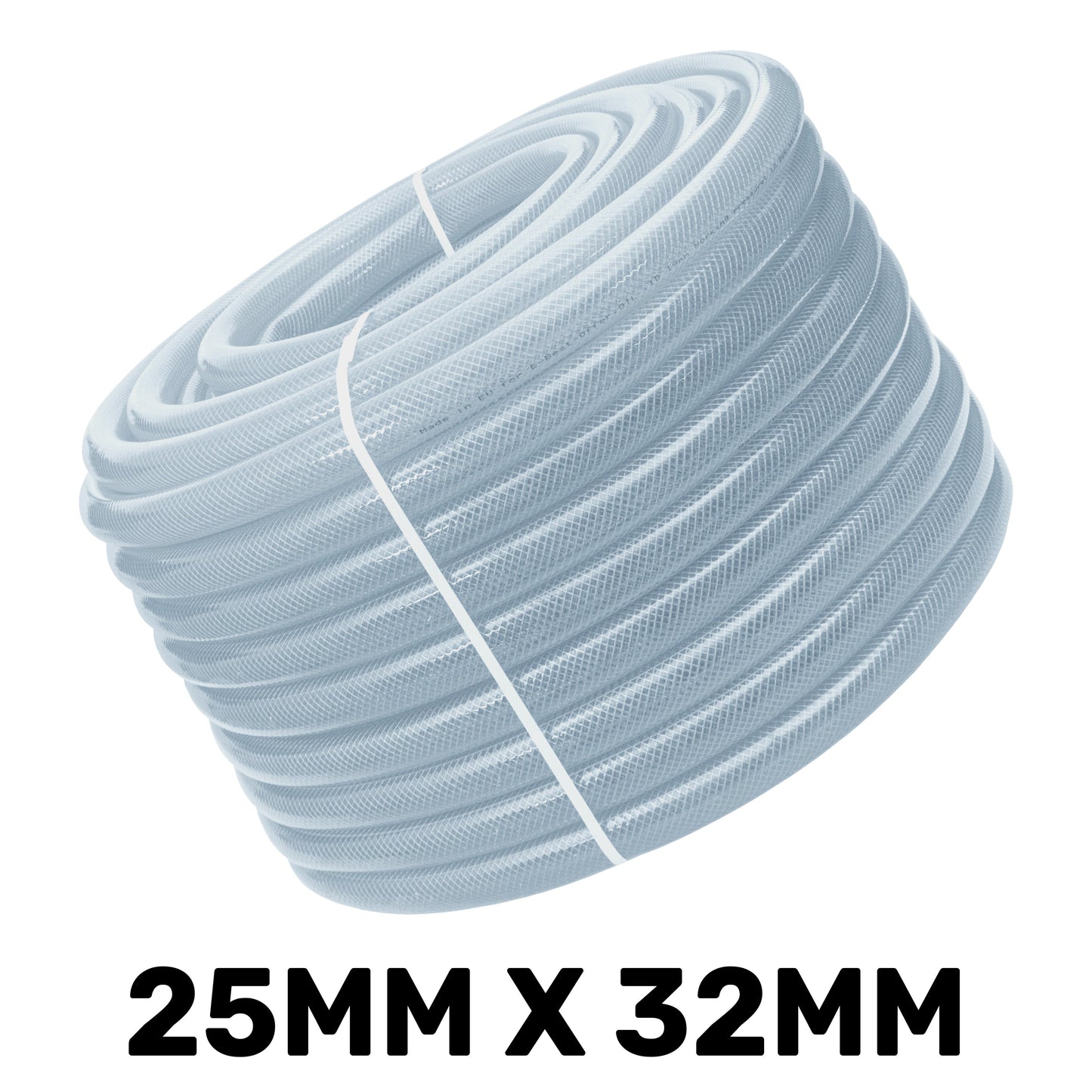25mm Transparent Braided Reinforced PVC Hose