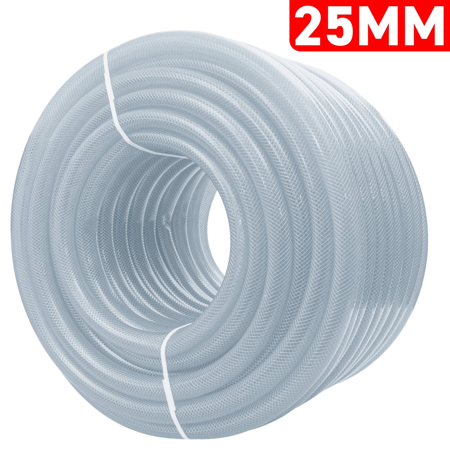 25mm Transparent Braided Reinforced PVC Hose