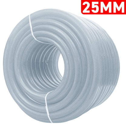 25mm Transparent Braided Reinforced PVC Hose